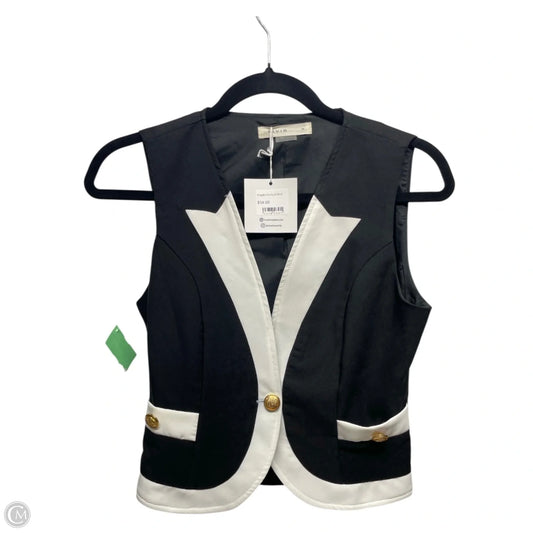 Vest Other By Clothes Mentor In Black & White, Size: S