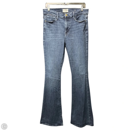 Jeans Boot Cut By Frame In Blue Denim, Size: 12