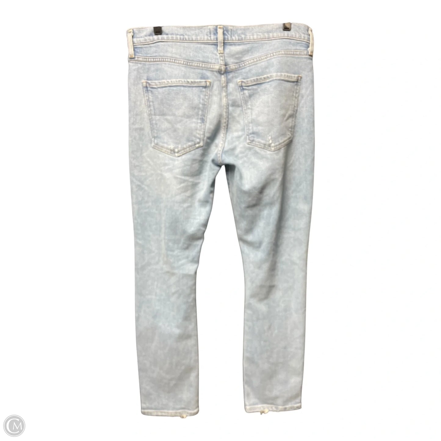 Jeans Straight By Agolde In Blue Denim, Size: 10