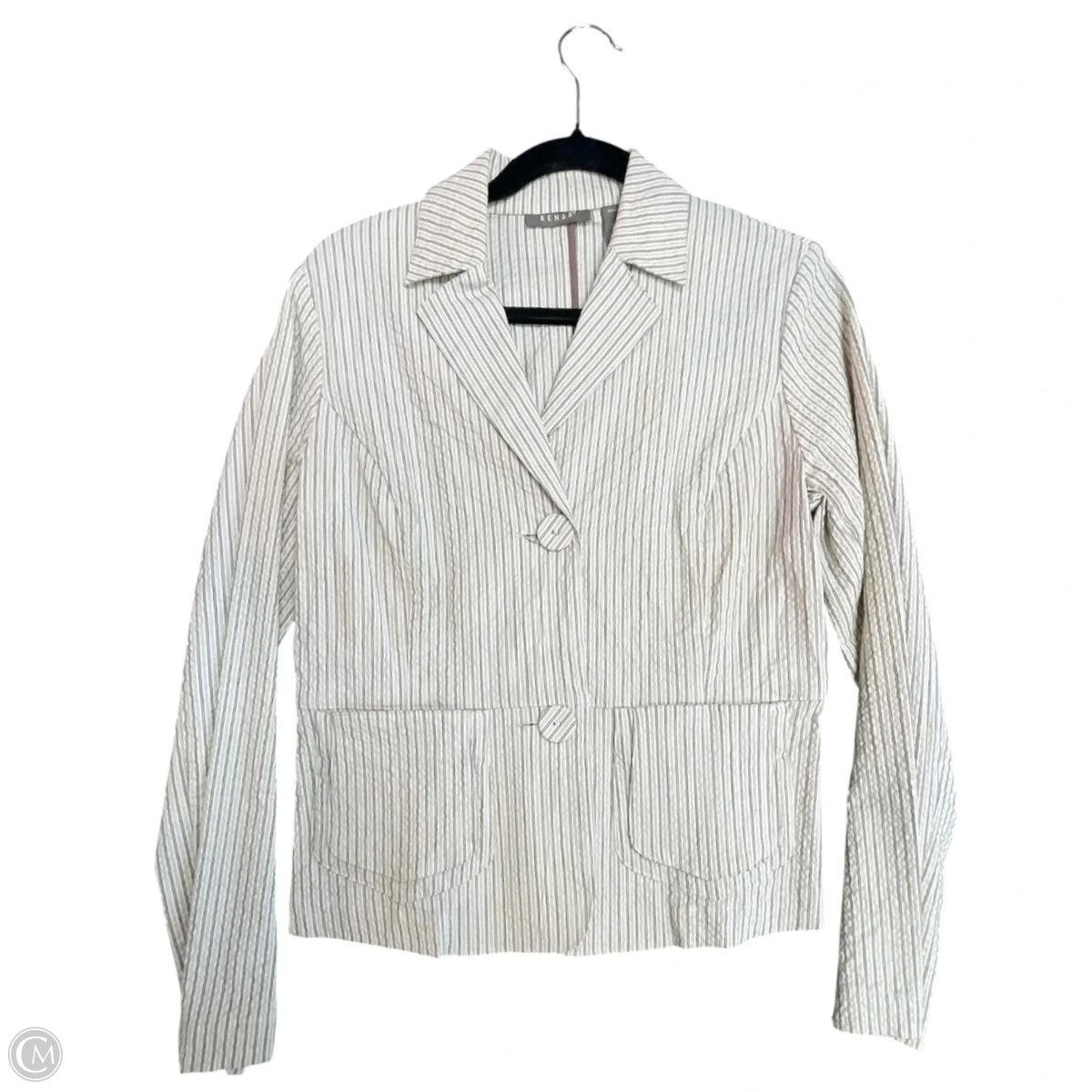 Blazer By Kenar In Striped Pattern, Size: 4