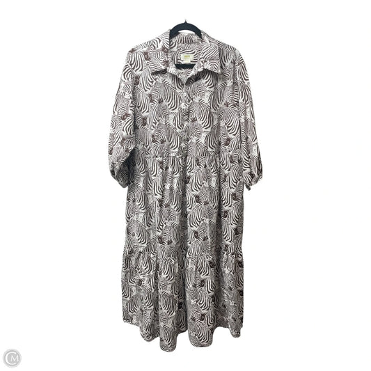 Dress Casual Midi By Maeve In Animal Print, Size: 1x