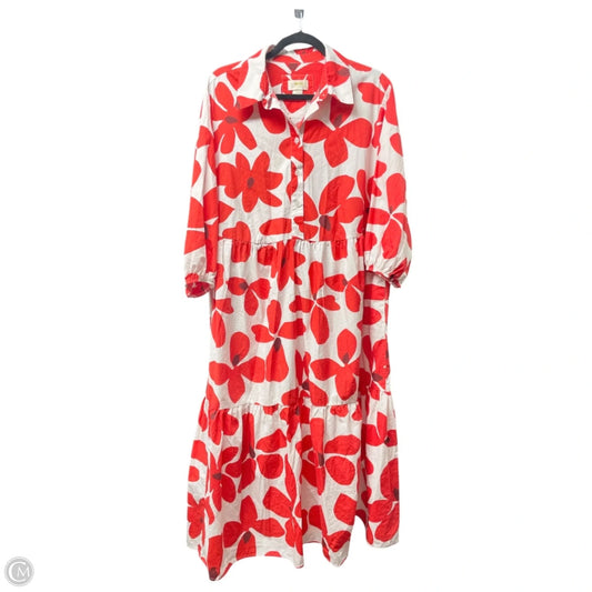 Dress Casual Maxi By Maeve In Floral Print, Size: 1x