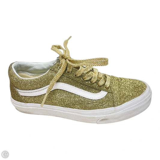 Shoes Sneakers By Vans In Gold, Size: 8