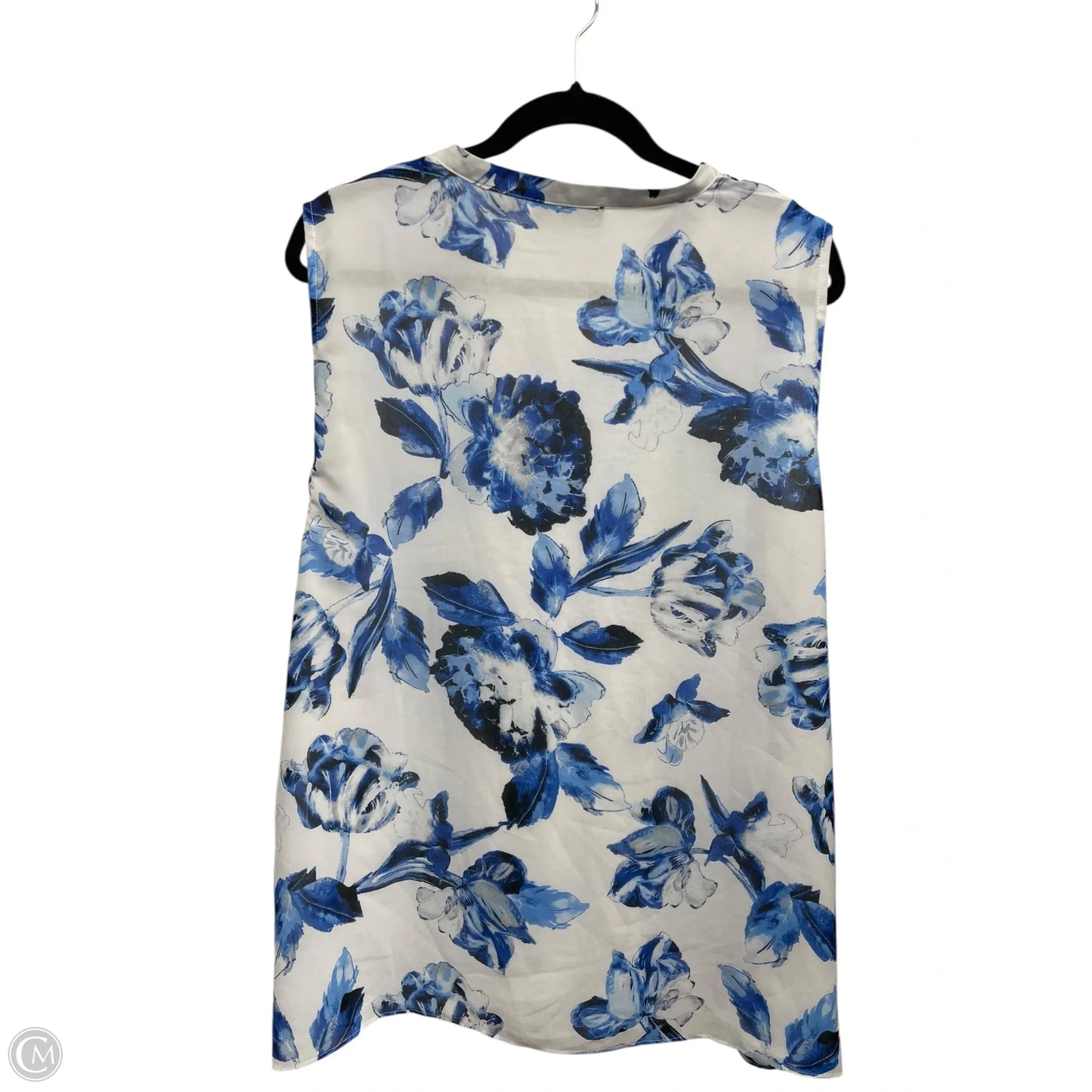 Blouse Designer By Karl Lagerfeld In Floral Print, Size: Xxl