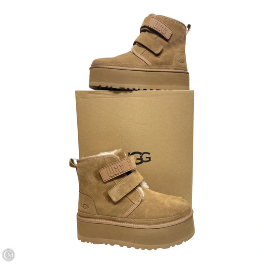 Boots Designer By Ugg In Brown & Cream, Size: 8