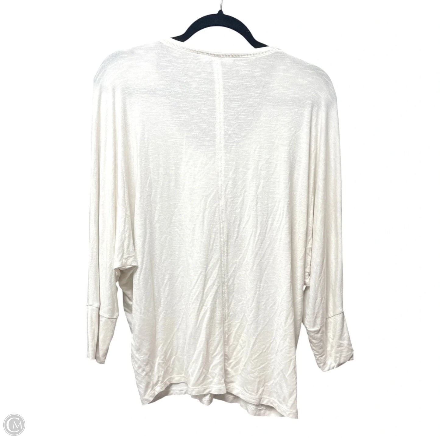 Top Long Sleeve By White House Black Market In Ivory, Size: S