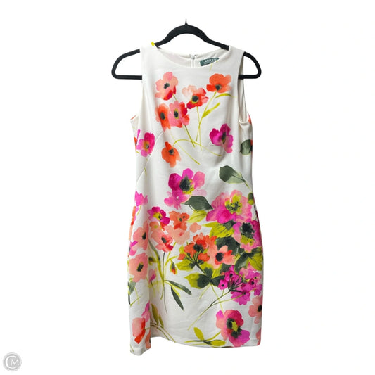 Dress Casual Short By Lauren By Ralph Lauren In Floral Print, Size: 4