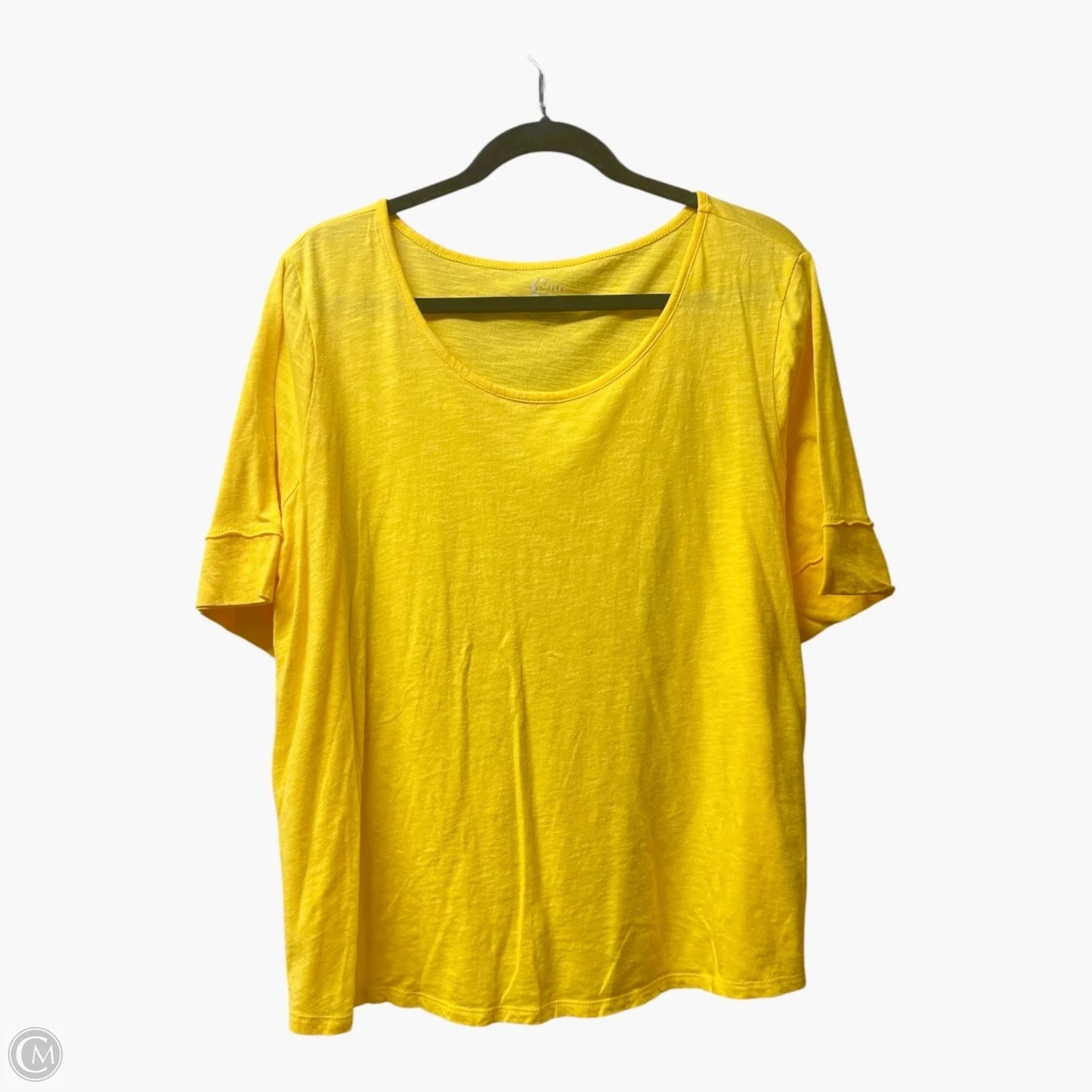 Top Short Sleeve Basic By Cato In Orange, Size: 2x