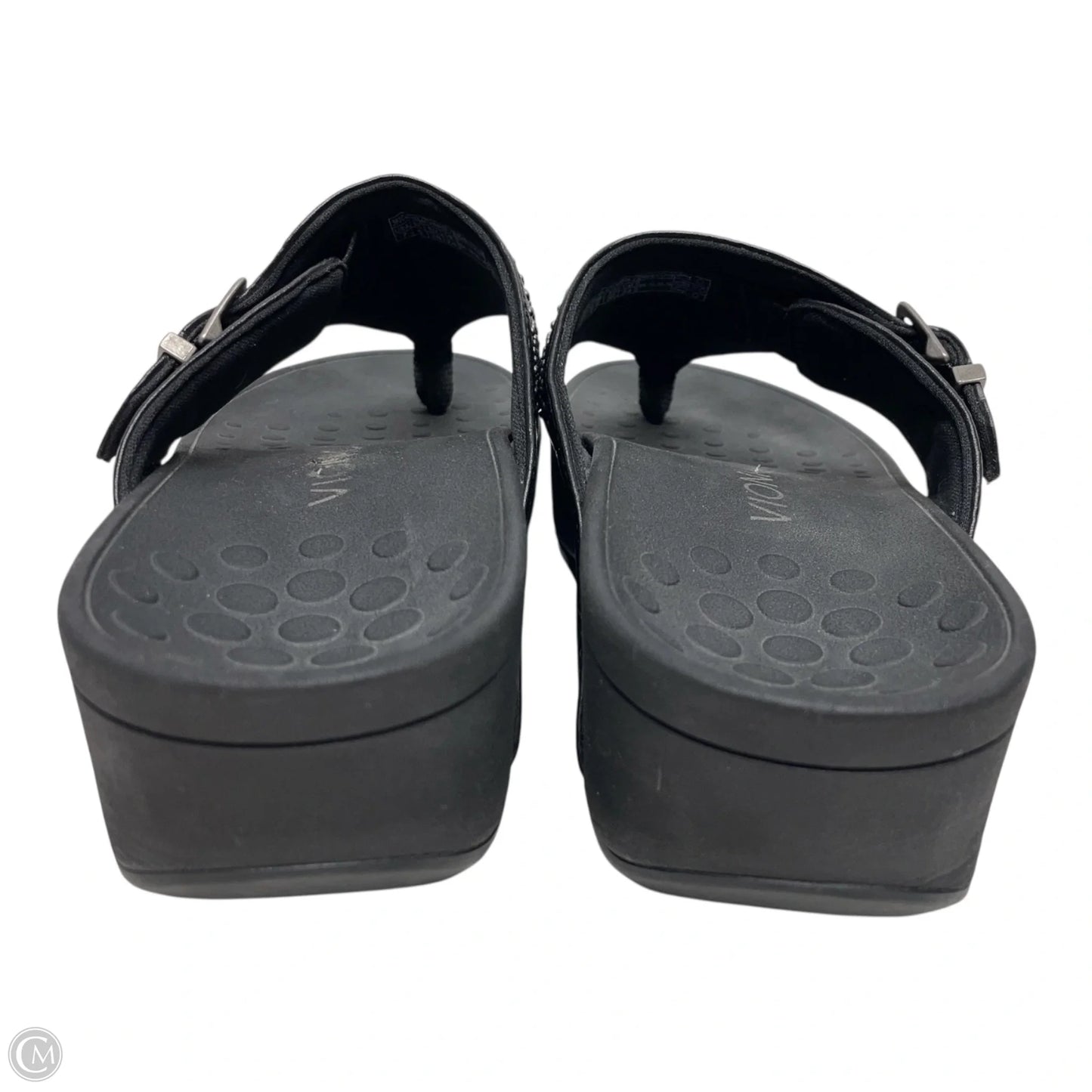 Sandals Flip Flops By Vionic In Black, Size: 7