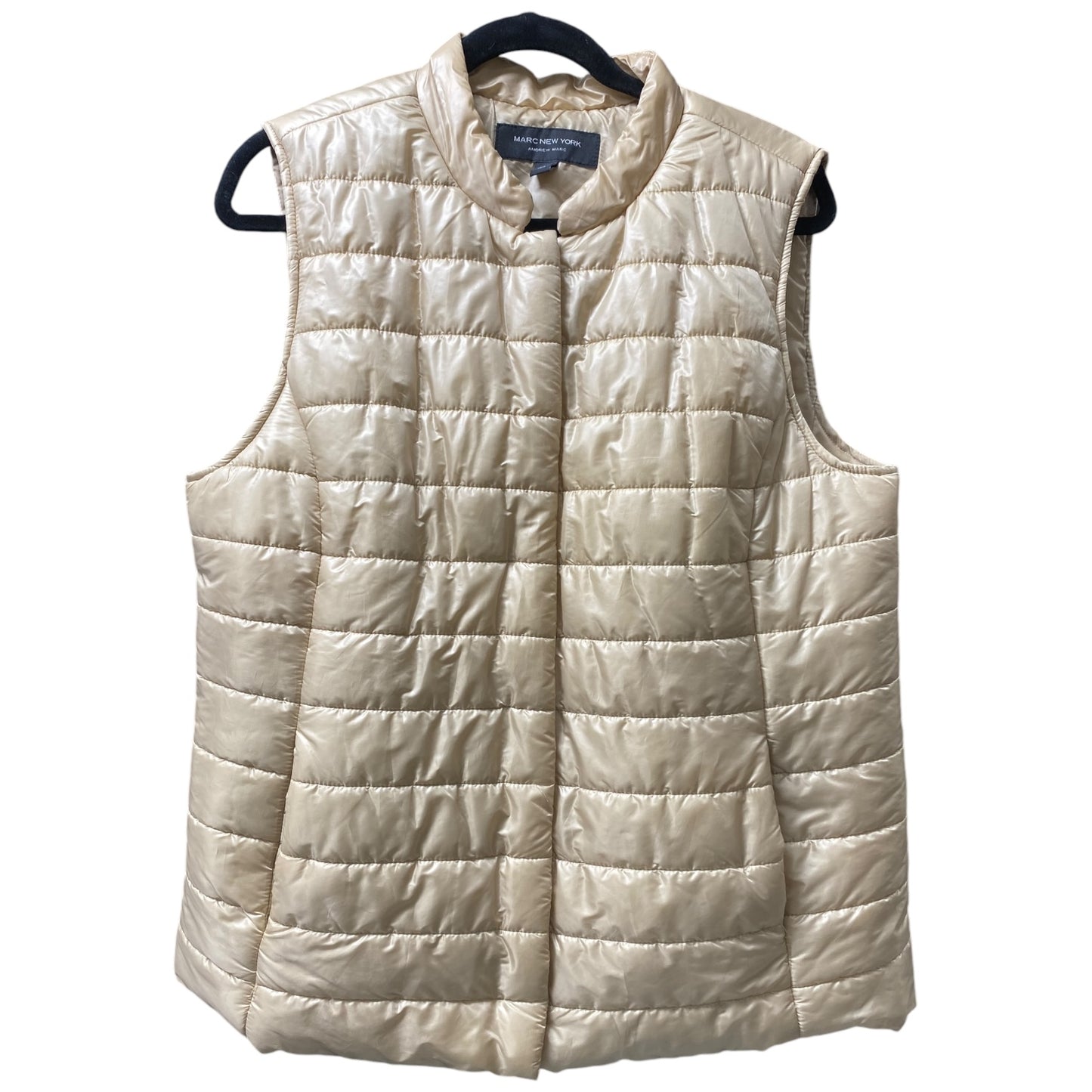 Vest Puffer & Quilted By Marc New York In Gold, Size: L