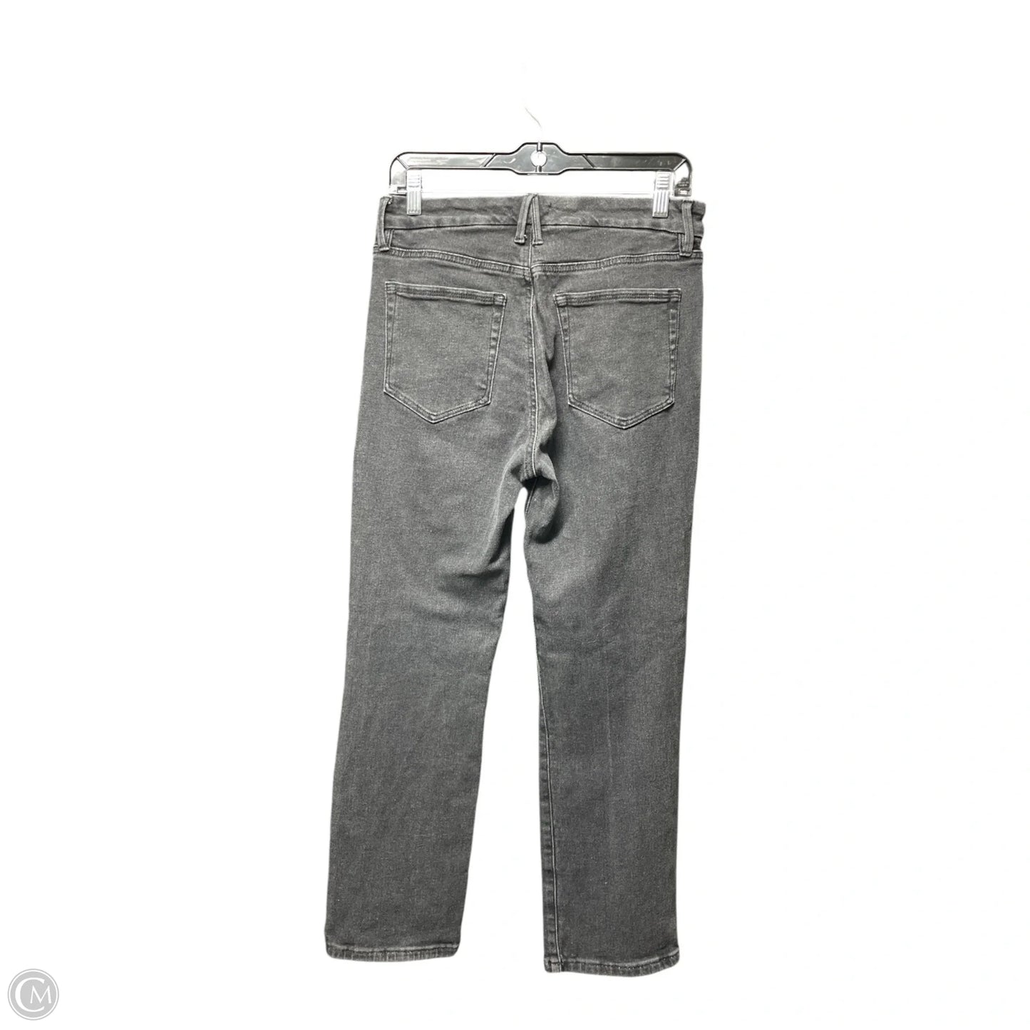 Jeans Straight By Good American In Black Denim, Size: 10