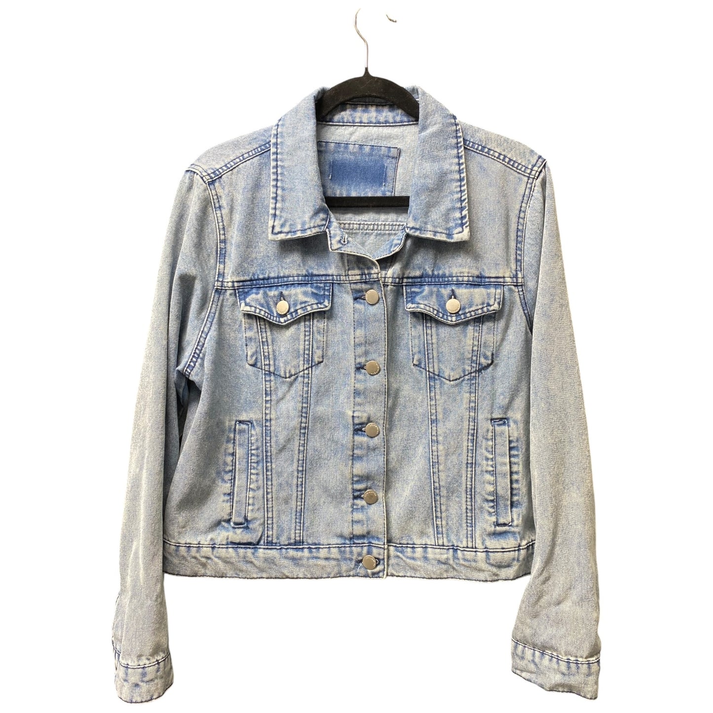 Jacket Denim By Clothes Mentor In Blue Denim, Size: Xl