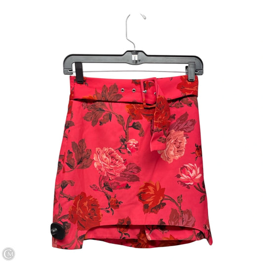 Skirt Mini & Short By CMEO In Floral Print, Size: Xs