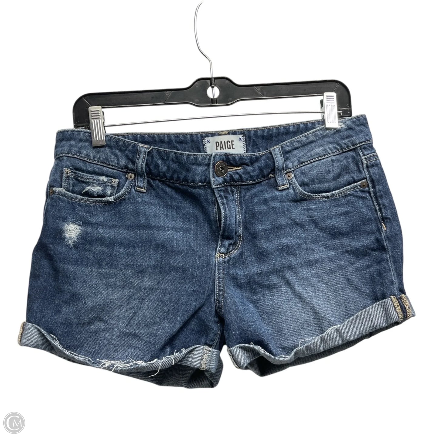 Shorts By Paige In Blue Denim, Size: 4