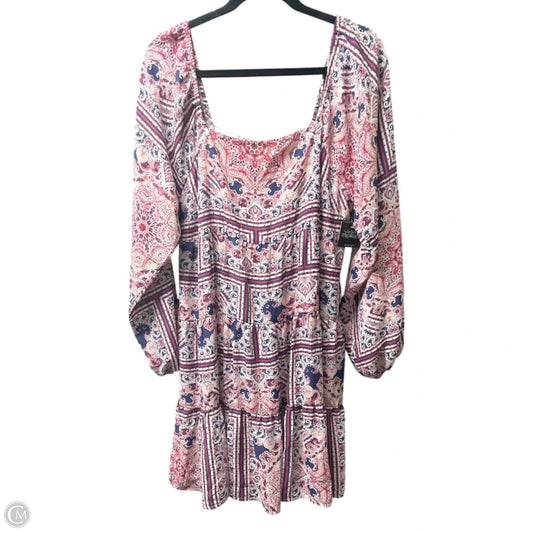 Dress Casual Short By Savanna Jane In Multi-colored, Size: L