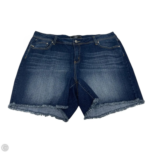 Shorts By Cato In Blue Denim, Size: 2x