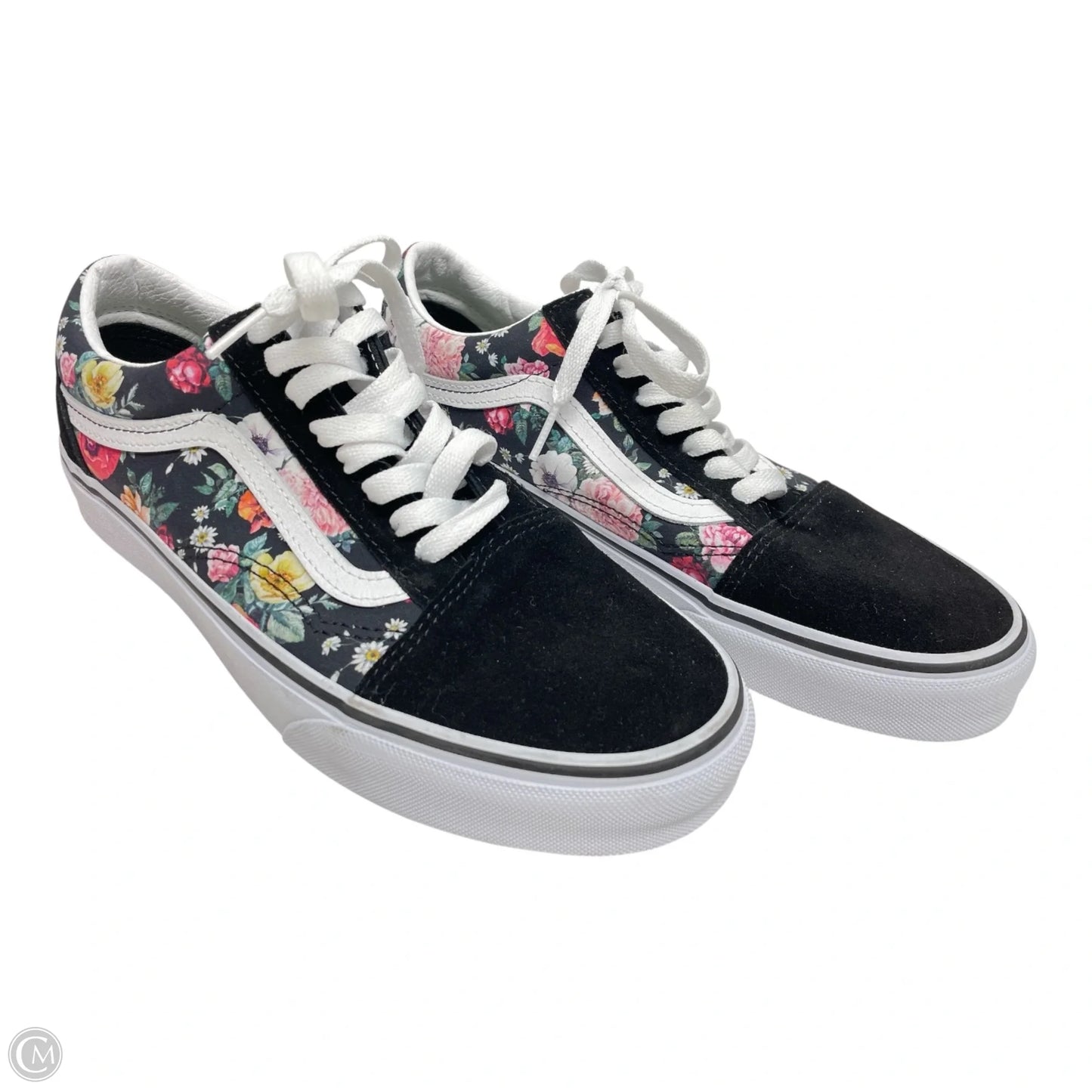 Shoes Sneakers By Vans In Floral Print, Size: 9