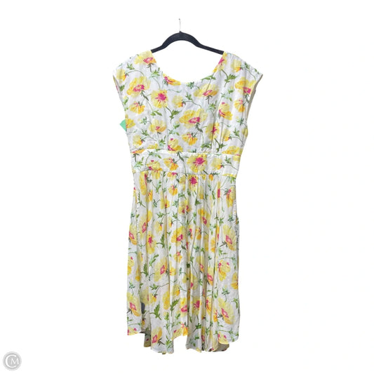 Dress Casual Short By Anthropologie In Floral Print, Size: 8