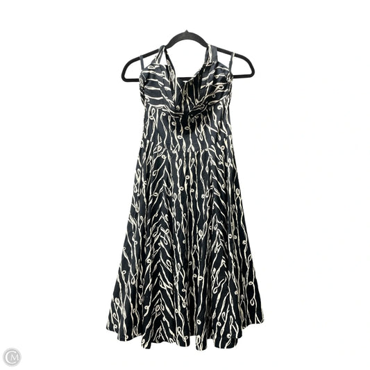 Dress Casual Short By Anthropologie In Black & Cream, Size: 8