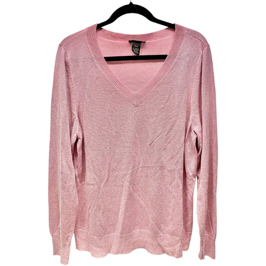 Top Long Sleeve By Lane Bryant In Pink, Size: 2x