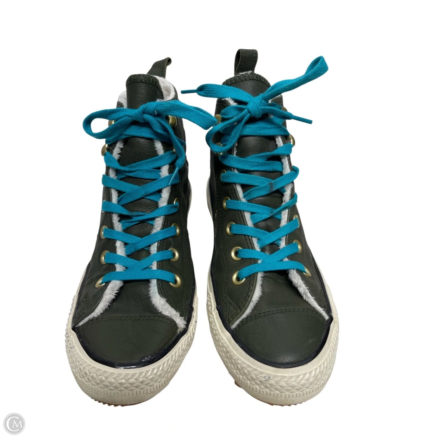 Shoes Sneakers By Converse In Green, Size: 8