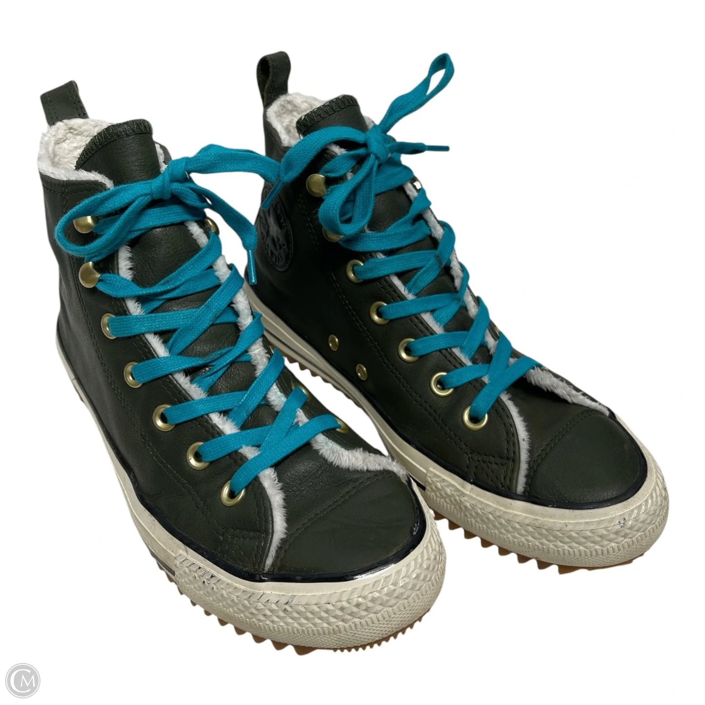 Shoes Sneakers By Converse In Green, Size: 8
