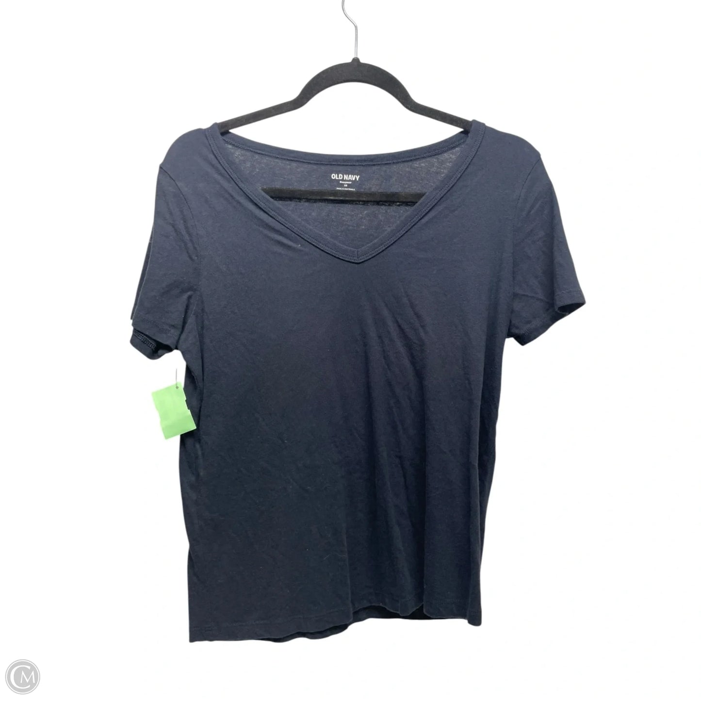 Top Short Sleeve Basic By Old Navy In Navy, Size: Xs