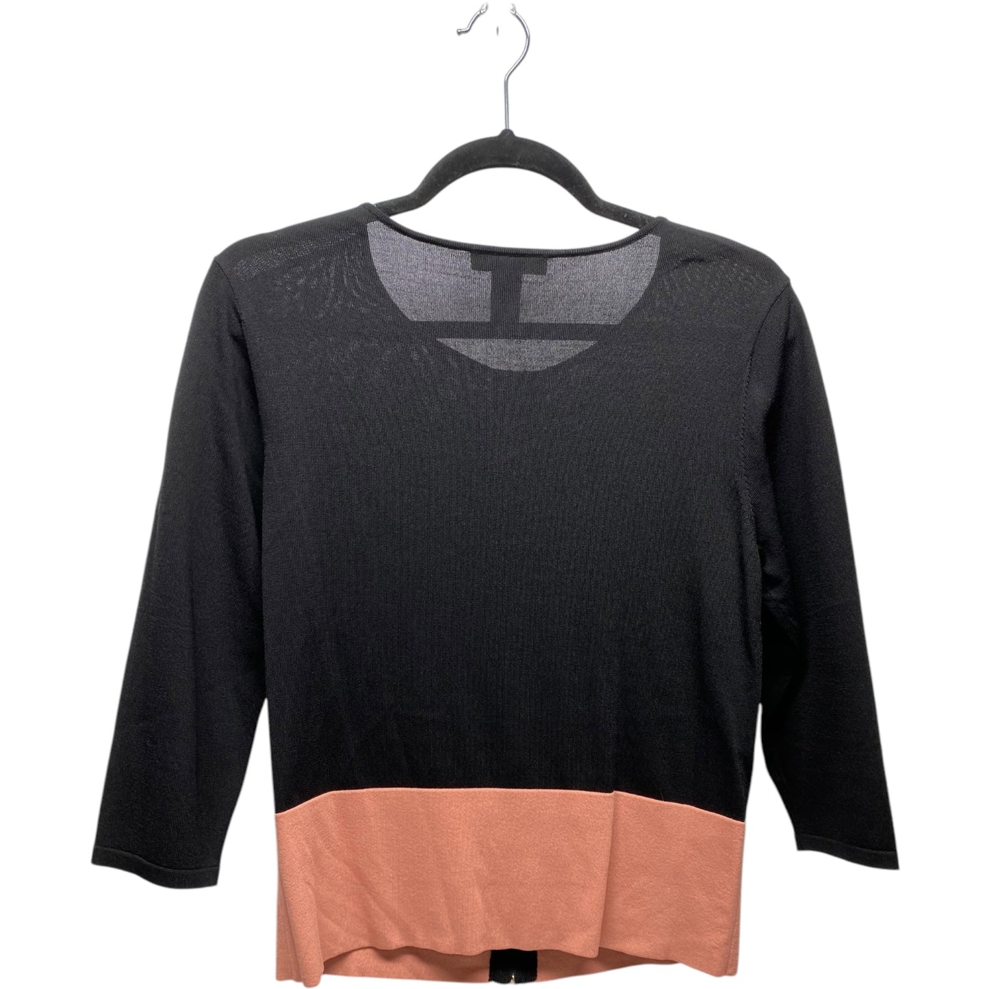 Top Long Sleeve By White House Black Market In Black & Pink, Size: M