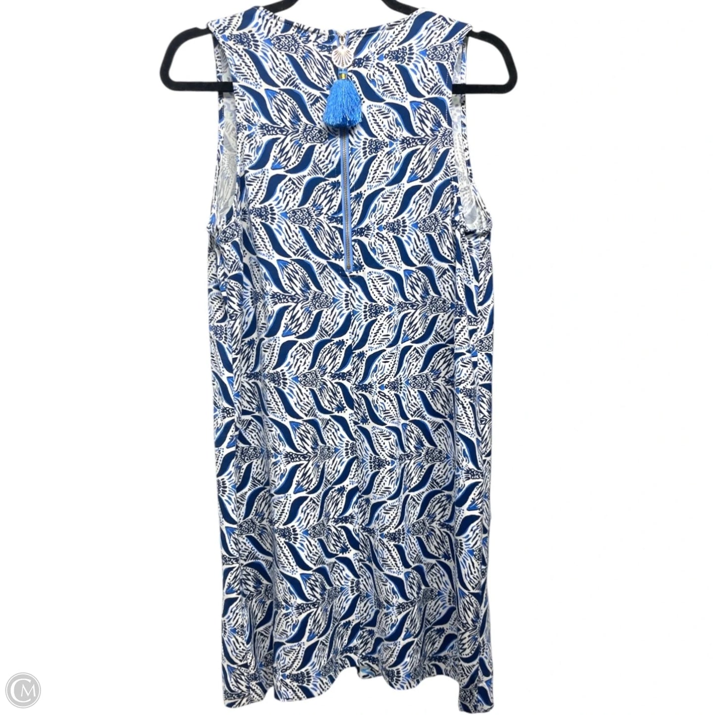 Dress Designer By Lilly Pulitzer In Blue & White, Size: 6