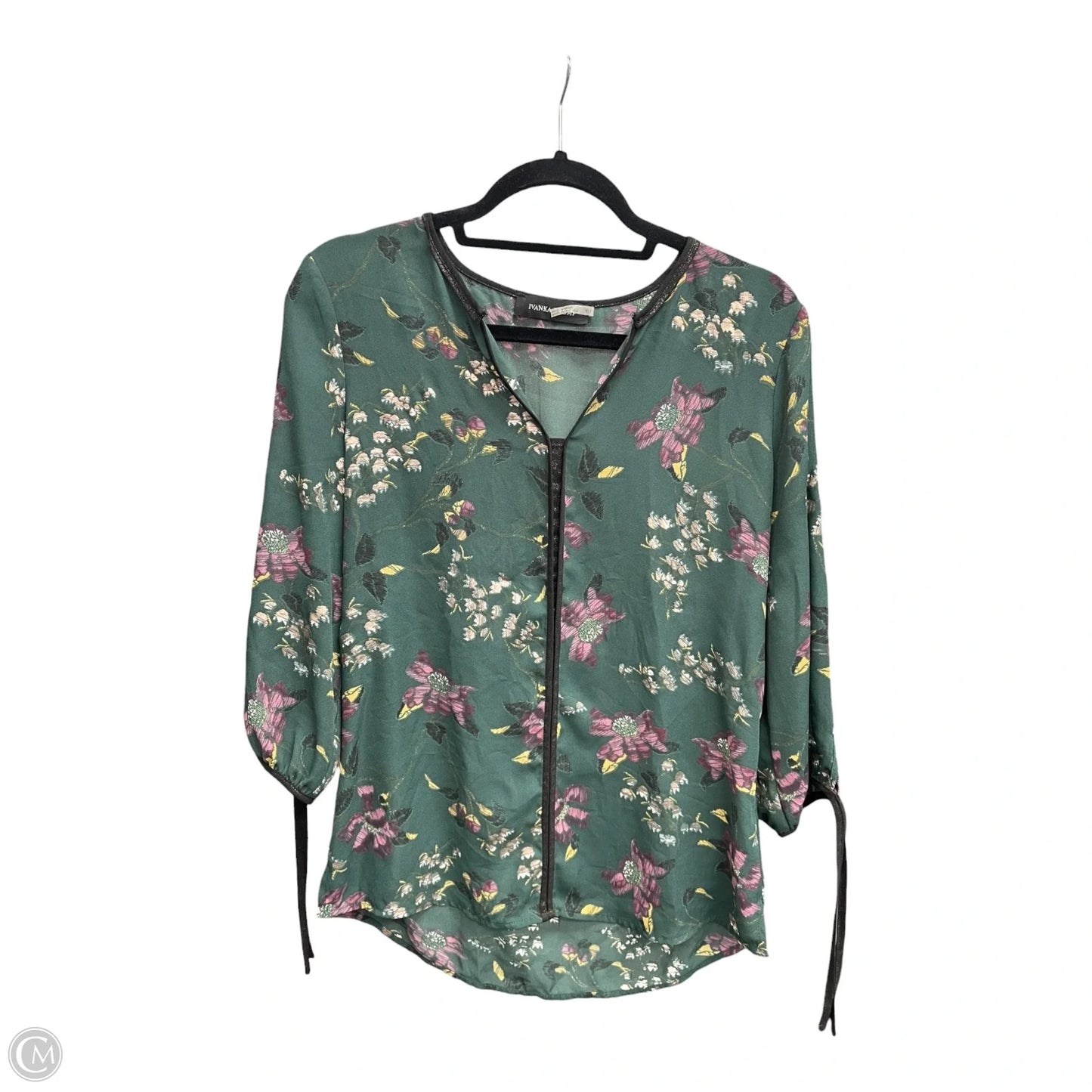 Blouse 3/4 Sleeve By Ivanka Trump In Floral Print, Size: Sp