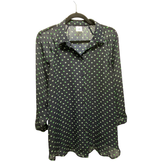 Top Long Sleeve By Cabi In Blue & Green, Size: M