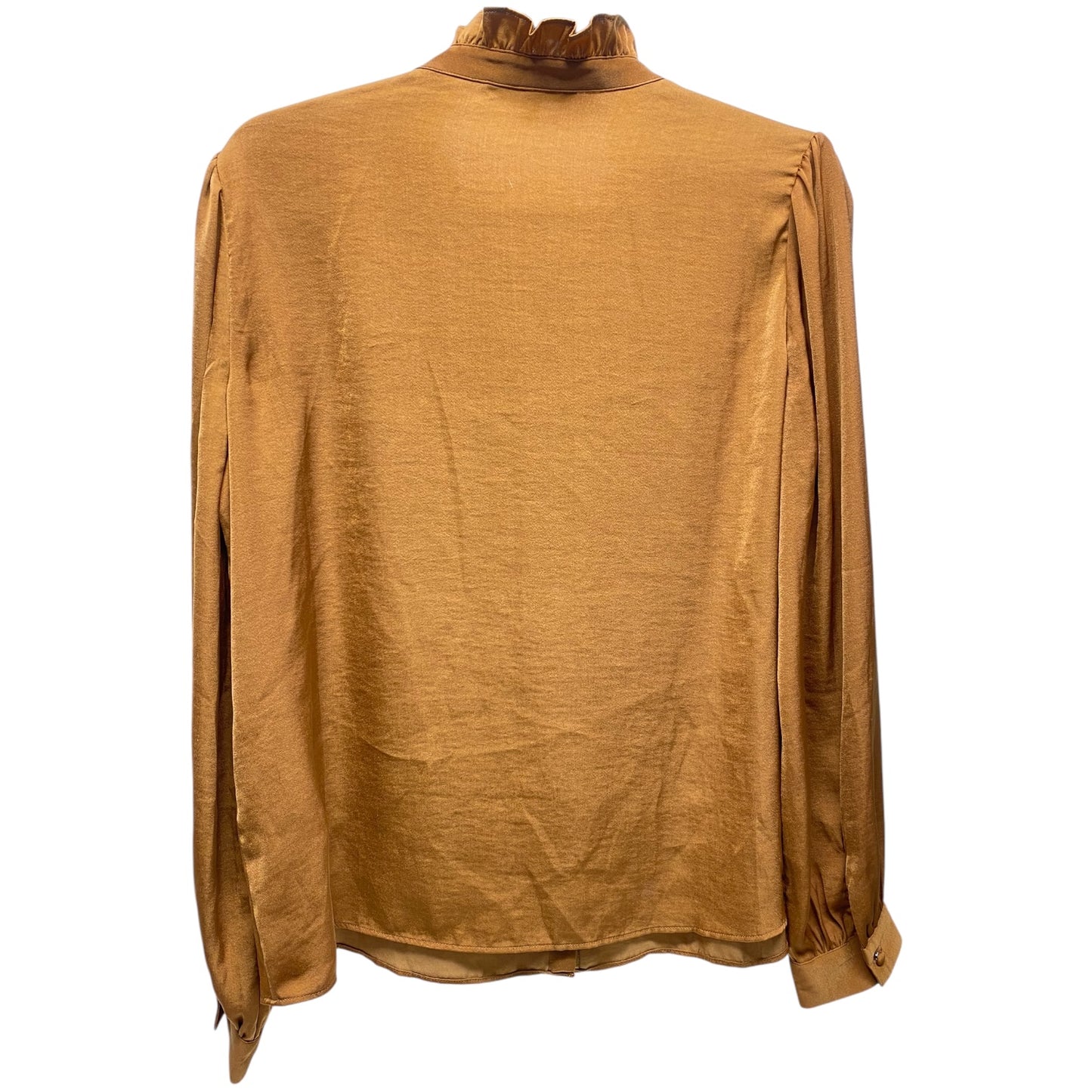 Top Long Sleeve By Banana Republic In Brown, Size: M