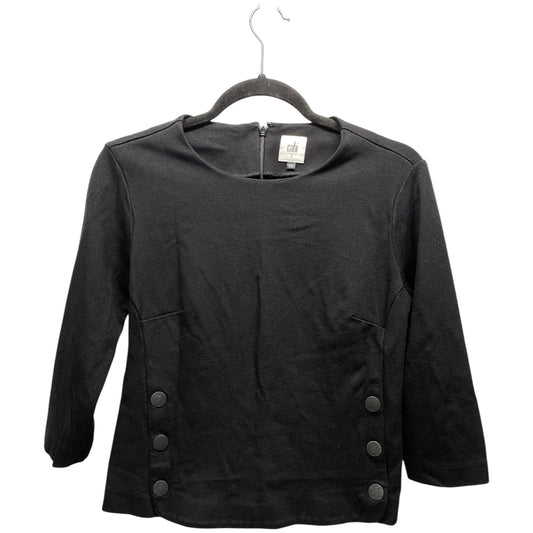 Top Long Sleeve By Cabi In Black, Size: S