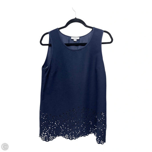 Top Sleeveless By Katherine Barclay In Navy, Size: M