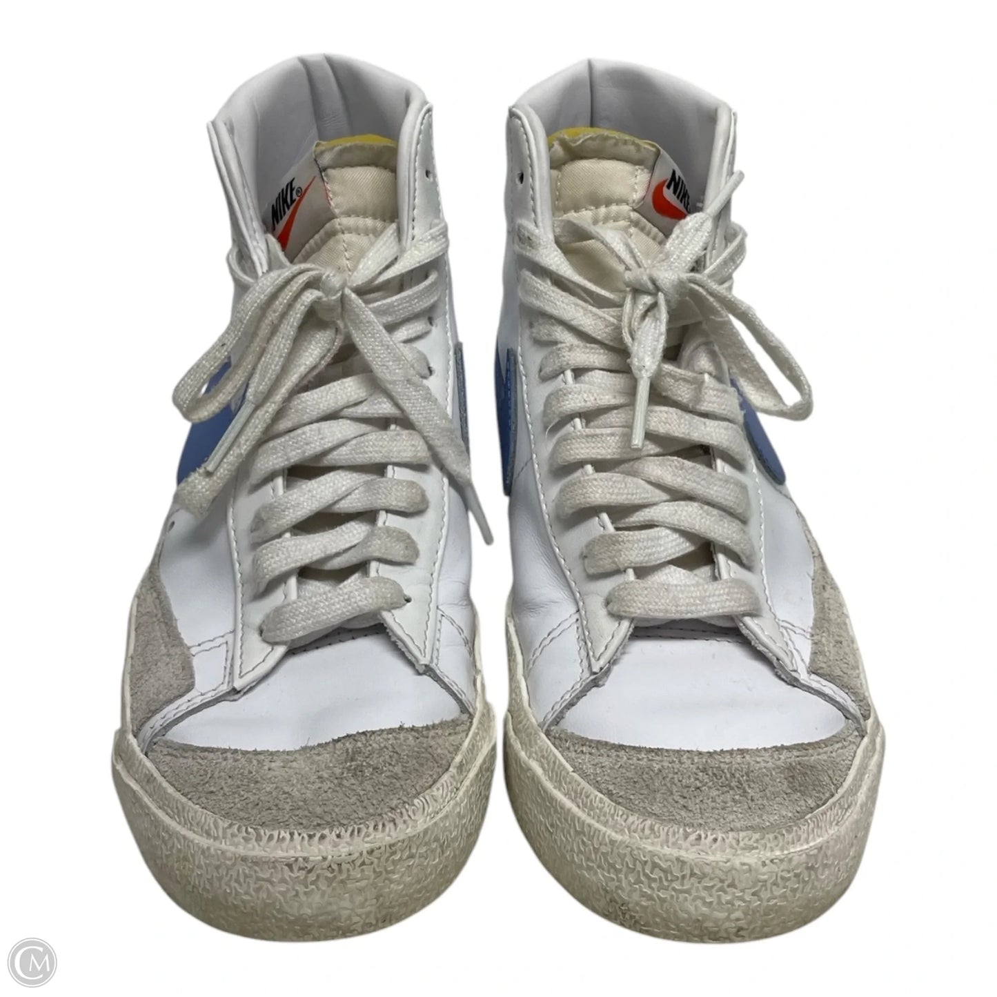 Shoes Sneakers By Nike In Blue & White, Size: 6.5