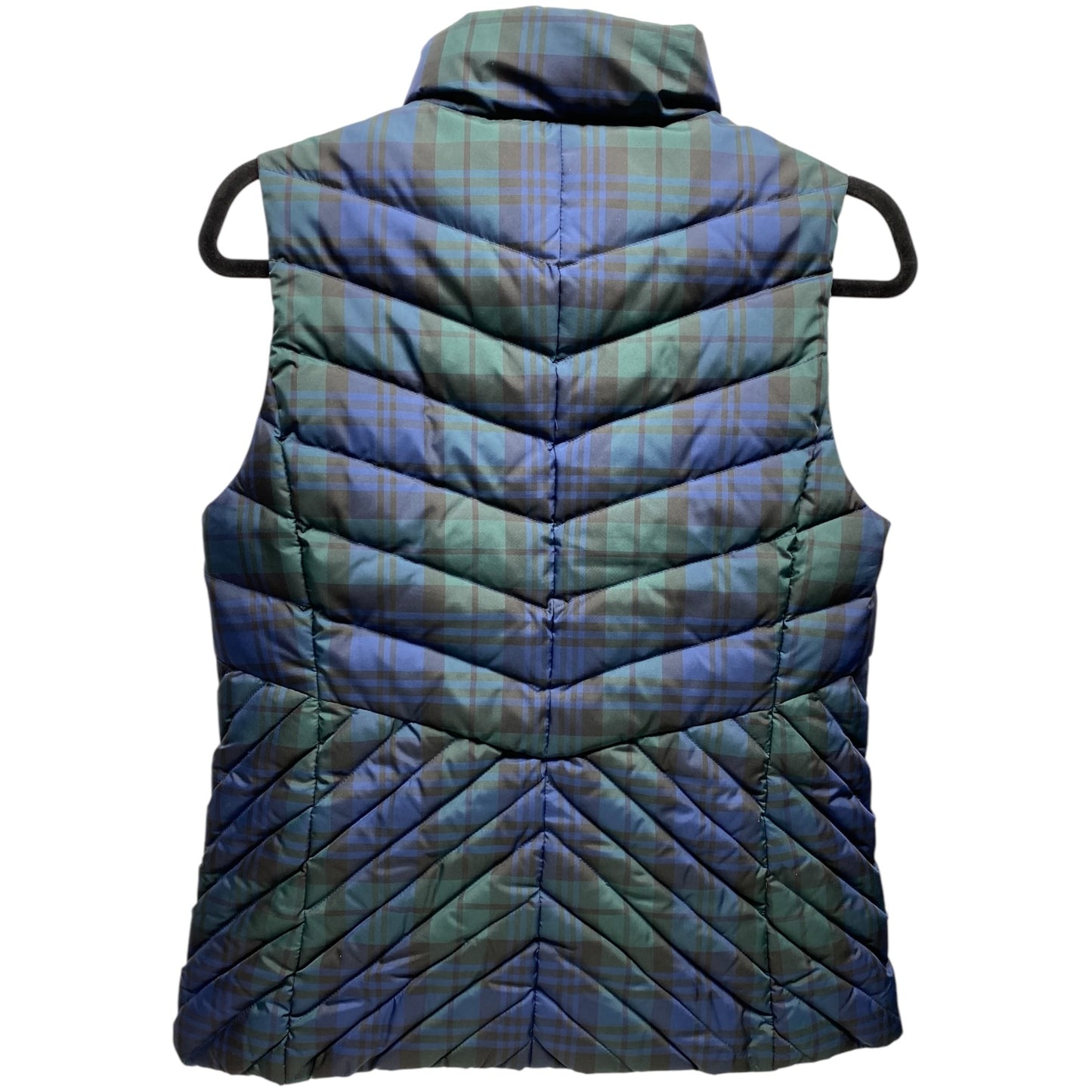 Vest Puffer & Quilted By Talbots In Blue & Green, Size: Xs