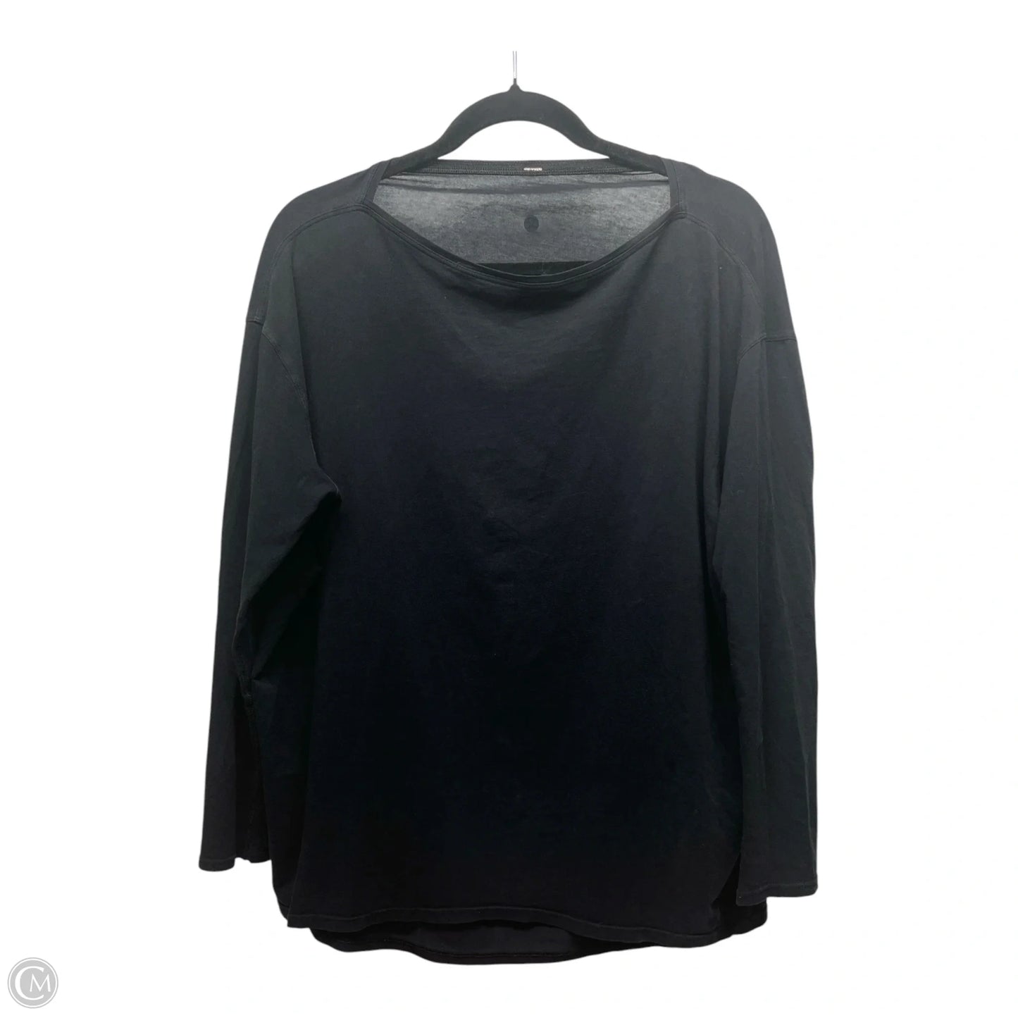 Athletic Top Long Sleeve Crewneck By Lululemon In Black, Size: M