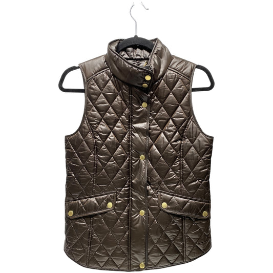 Vest Puffer & Quilted By Talbots In Brown, Size: Xs