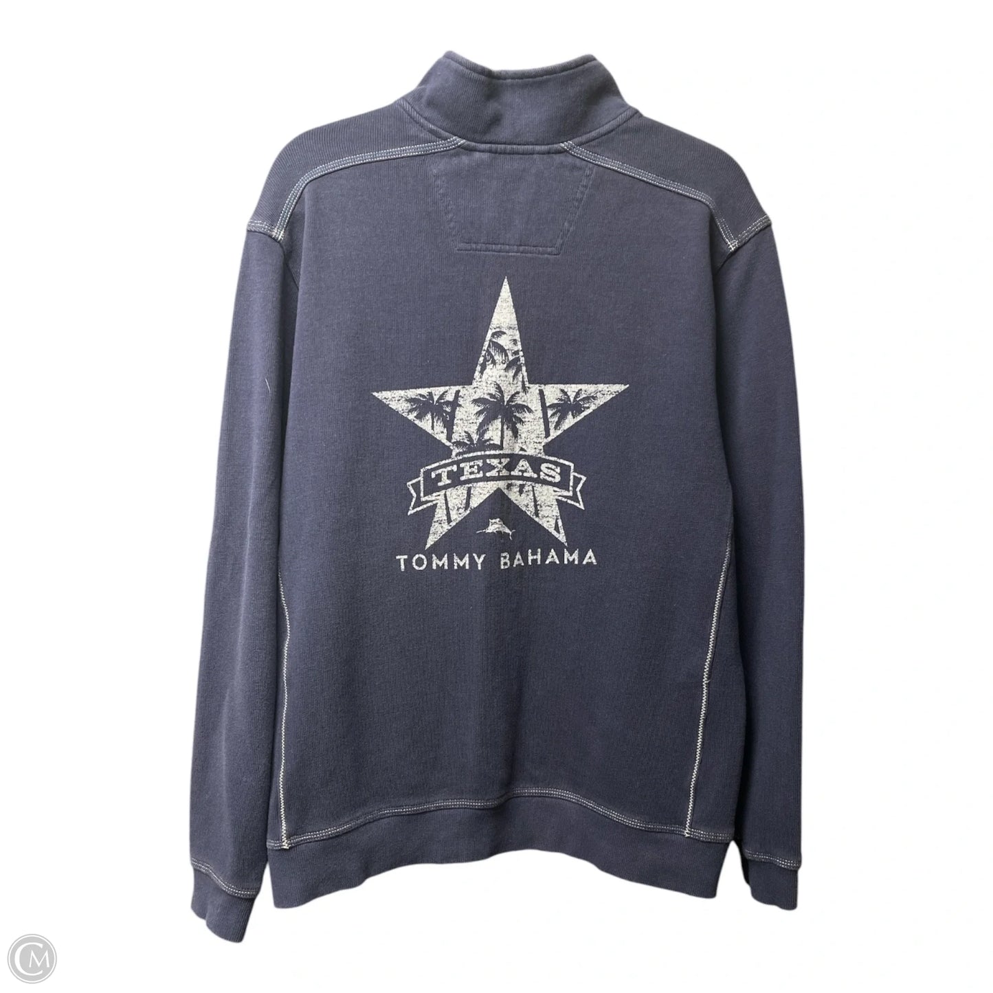 Sweatshirt Collar By Tommy Bahama In Navy, Size: M