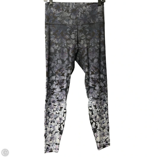 Athletic Leggings By Lululemon In Floral Print, Size: 10