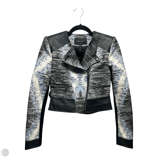 Blazer By Bcbgmaxazria In Black & Blue, Size: Xxs