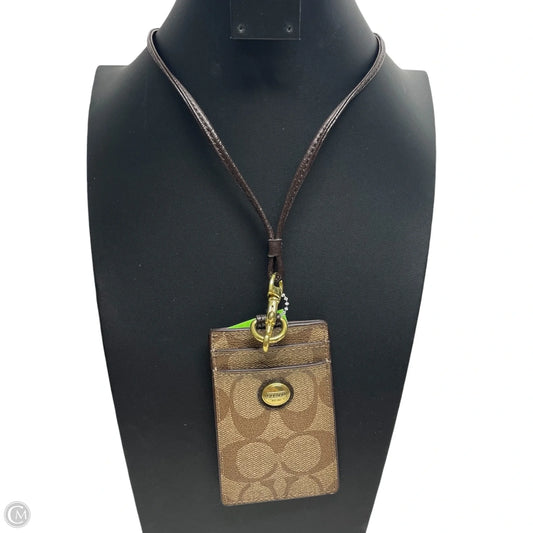 Id/card Holder Designer By Coach, Size: Small