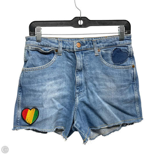 Shorts By Wrangler In Blue Denim, Size: 8