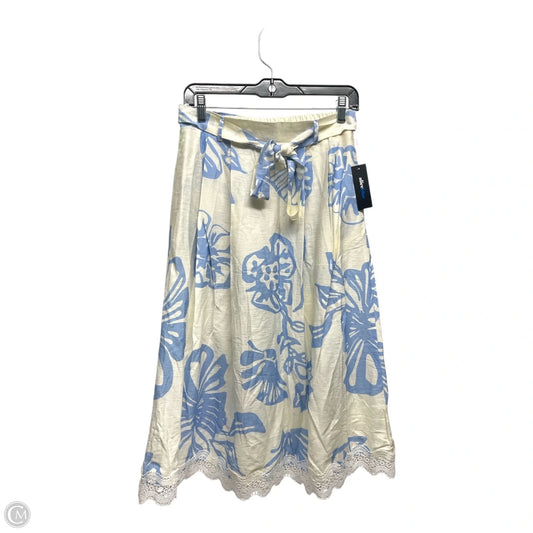 Skirt Midi By Alice Blue In Blue & Cream, Size: S