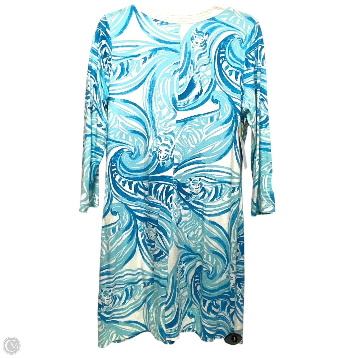 Dress Designer By Lilly Pulitzer In Blue & White, Size: M