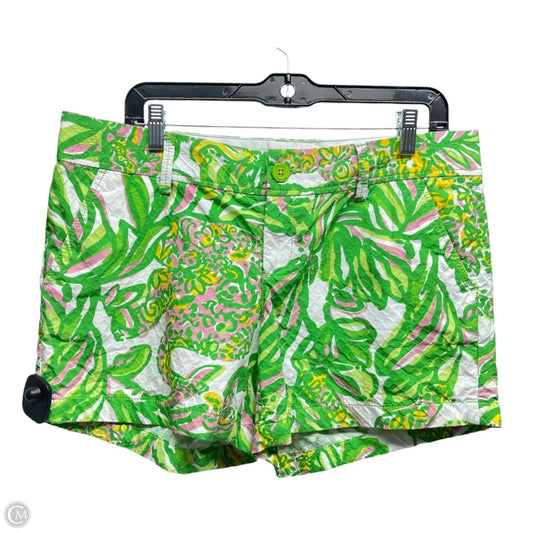 Shorts Designer By Lilly Pulitzer In Green & Pink, Size: 10