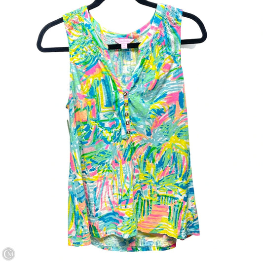 Top Sleeveless Designer By Lilly Pulitzer In Multi-colored, Size: M