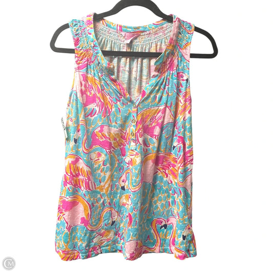 Top Sleeveless Designer By Lilly Pulitzer In Multi-colored, Size: L