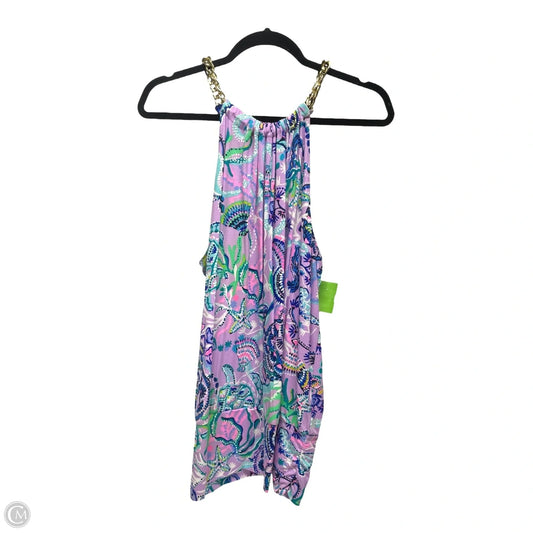 Top Sleeveless Designer By Lilly Pulitzer In Nautical Print, Size: Xl