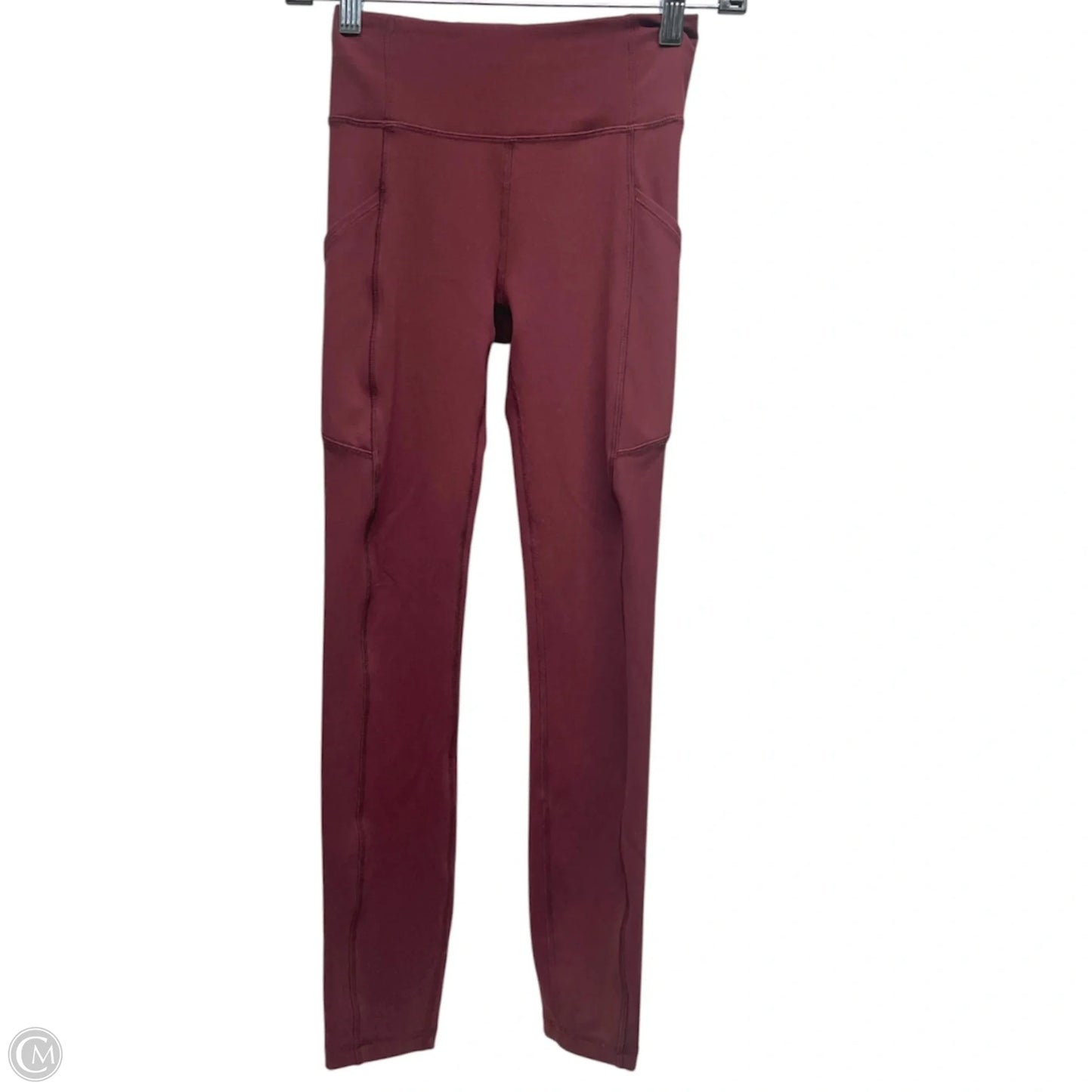 Athletic Leggings By Lululemon In Red, Size: 2